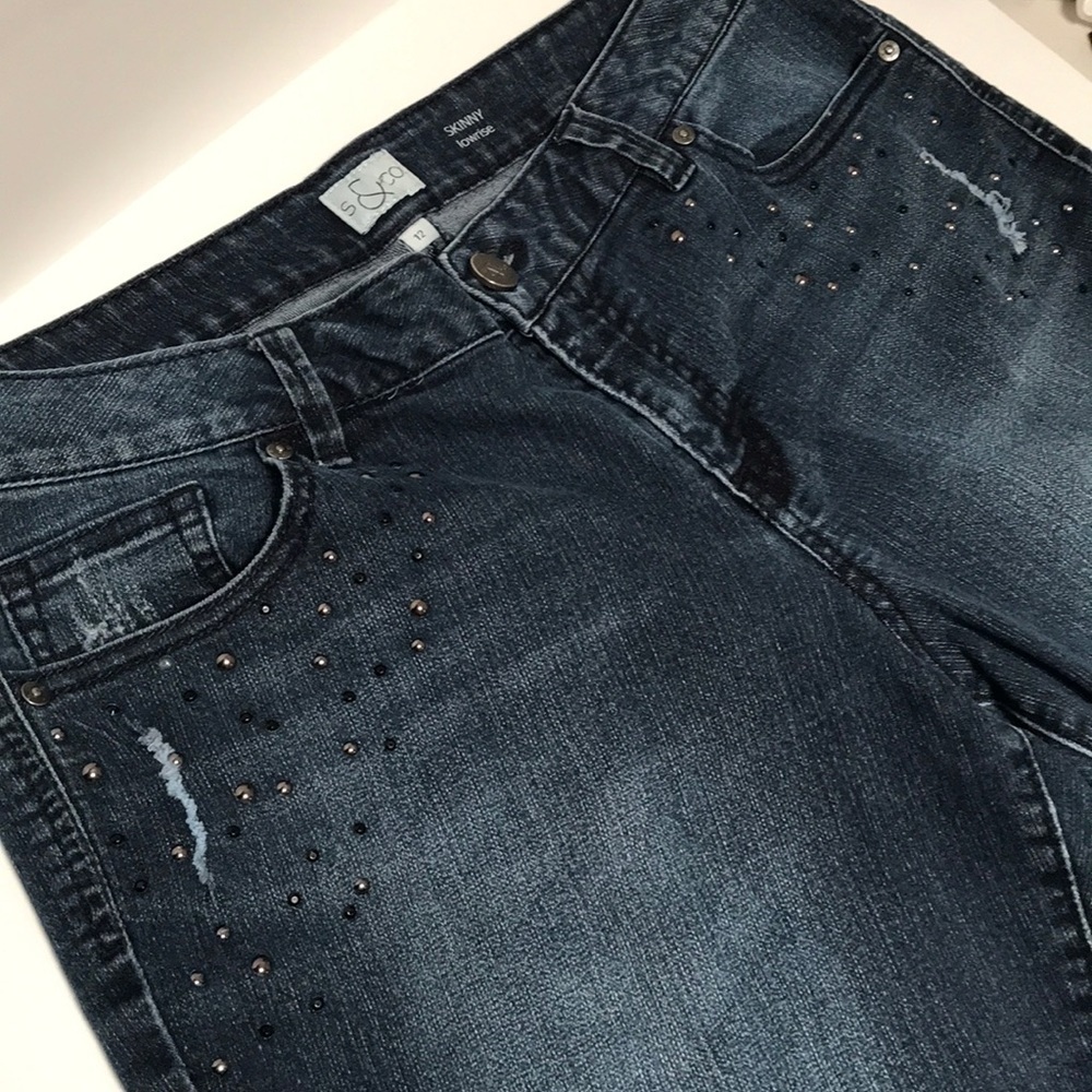 S&Co. stretch low-rise skinny jeans